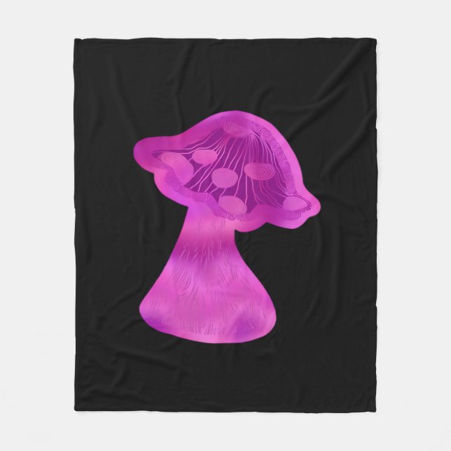 Cobertor De Velo Whimsigoth Zen Pattern Mushroom (Frente)