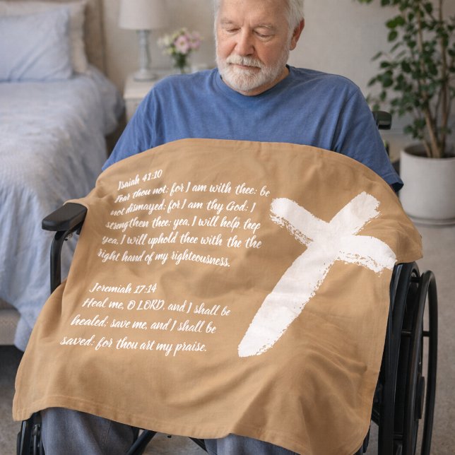 Cobertor De Velo White Cross Christian Prayer Blanket (Criador carregado)