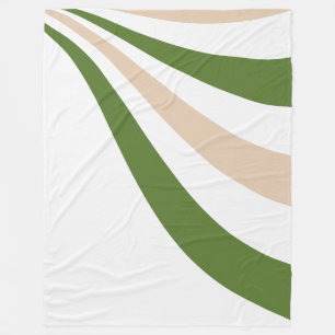 Cobertor De Velo White, Sand e Palm Green Wave