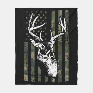 Cobertor De Velo Whitetail Buck Deer Hunting EUA Camouflage Améric