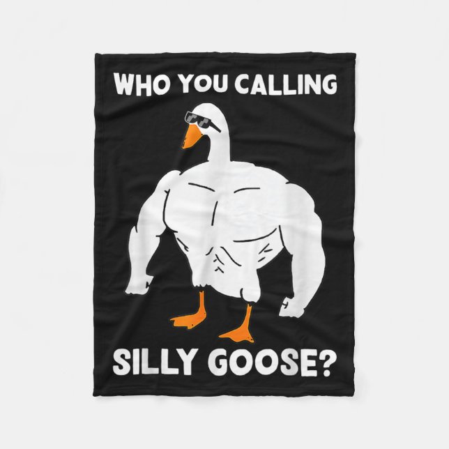 Cobertor De Velo Who You Calling Silly Goose Funny Gym Meme  (Frente)