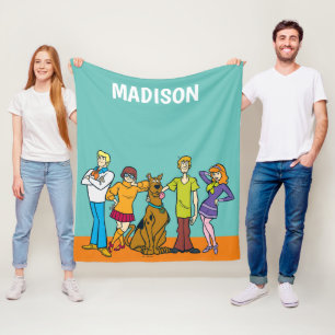 Cobertor De Velo Whole Gang 14 Mystery Inc