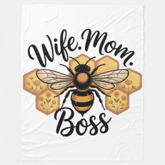 Cobertor De Velo Wife. Mom. Boss