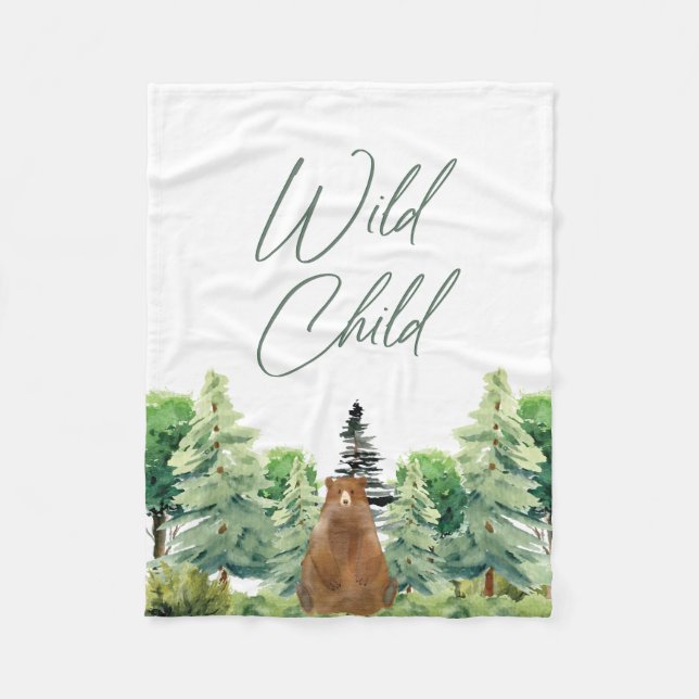 Cobertor De Velo Wild Child Fleece Blanket (Frente)