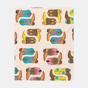 Cobertor De Velo Wild West Cowboy Boots: Padrão de Conceito de Moda