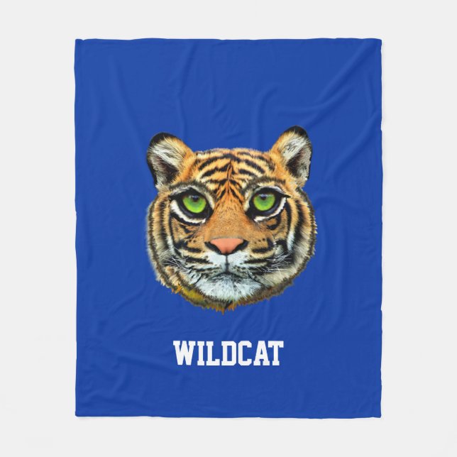 Cobertor De Velo Wildcat e Calliografia em Azul (Frente)