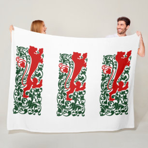 Cobertor De Velo Will Bradley Heraldic Lion