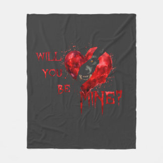 Cobertor De Velo WIll You Be Mine Valentine Shirt
