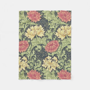 Cobertor De Velo William Morris Chrysanthemum Vintage Arte Floral