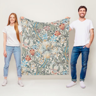 Cobertor De Velo William Morris Lily Art Nouveau Floral Patterno Fl