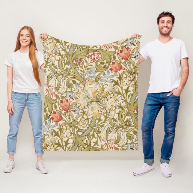 Cobertor De Velo William Morris Lily Art Nouveau Padrão Floral (In Situ)