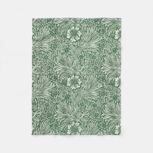 Cobertor De Velo william morris marigold flor verde floral