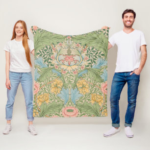 Cobertor De Velo William Morris Myrtle Floral Botânico