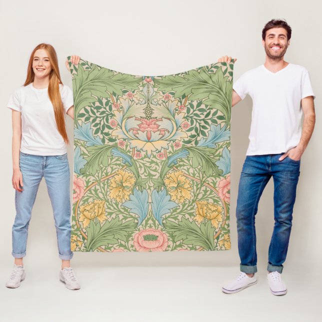 Cobertor De Velo William Morris Myrtle Floral Botânico (In Situ)