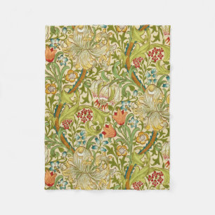 Cobertor De Velo William Morris Ouro Lily Vintage Pré-Raphaelite