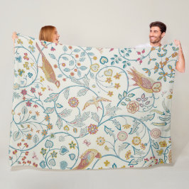 Cobertor De Velo William Morris - Owl e Berries