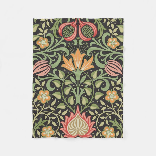 Cobertor De Velo William Morris Persian Floral Antique (Frente)