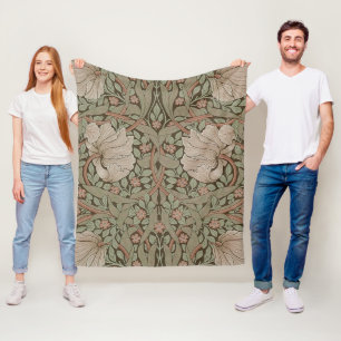 Cobertor De Velo William Morris Pimpernel Vintage Patterno Fleece B