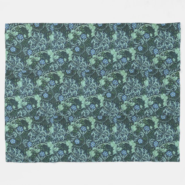 Cobertor De Velo William Morris Seaweed Pattern (Frente (Horizontal))