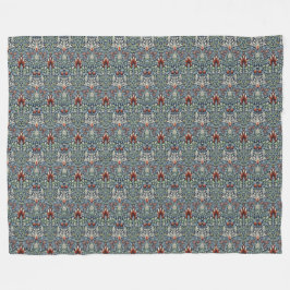 Cobertor De Velo William Morris Snakeshead Floral Clássica Botânica