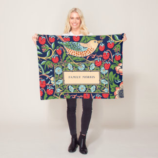 Cobertor De Velo William Morris Strawberry Thef Fleece Blanket