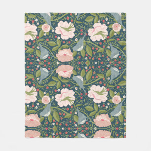 Cobertor De Velo William Morris Style Strawberry Thef Floral