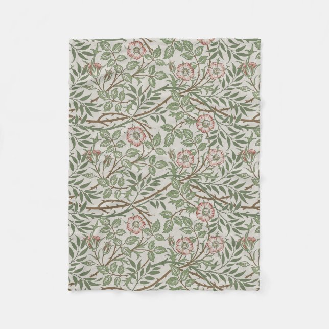 Cobertor De Velo William Morris Sweetbriar Floral Art Nouveau (Frente)