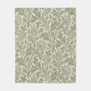 Cobertor De Velo William Morris Thistle Sage - Padrão Verde