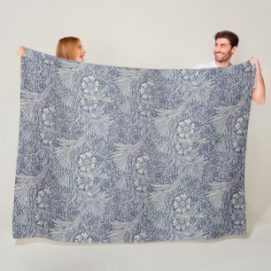 Cobertor De Velo William Morris Vintage Blue Floral