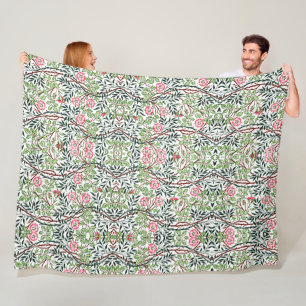 Cobertor De Velo William Morris Vintage Doce Rosas Briar Folhagem