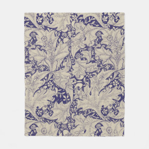 Cobertor De Velo William Morris Wallflower Blue damask