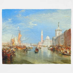Cobertor De Velo William Turner - Veneza, A Dogana & San Giorgio