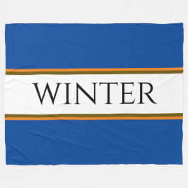 Cobertor De Velo WINTER Sporty Alpino Blue Orange Strips