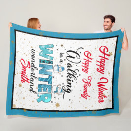 Cobertor De Velo Winter Wonderland Customize