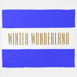 Cobertor De Velo WINTER WONDERLAND Real Blue Stripes