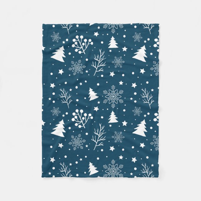 Cobertor De Velo Wintery Blue (Frente)