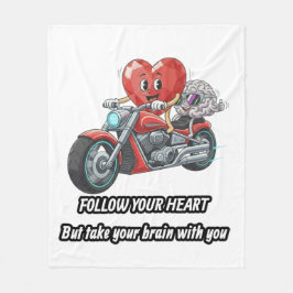 Cobertor De Velo witty relationship quote gift heart riding bike