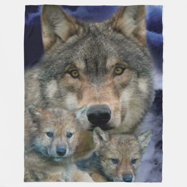 Cobertor De Velo WOLF com 2 CUBS (Frente)