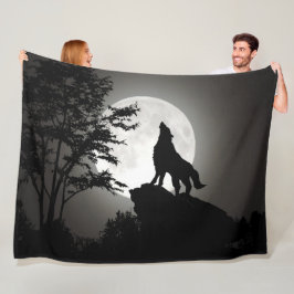 Cobertor De Velo Wolf Fleece Blanket