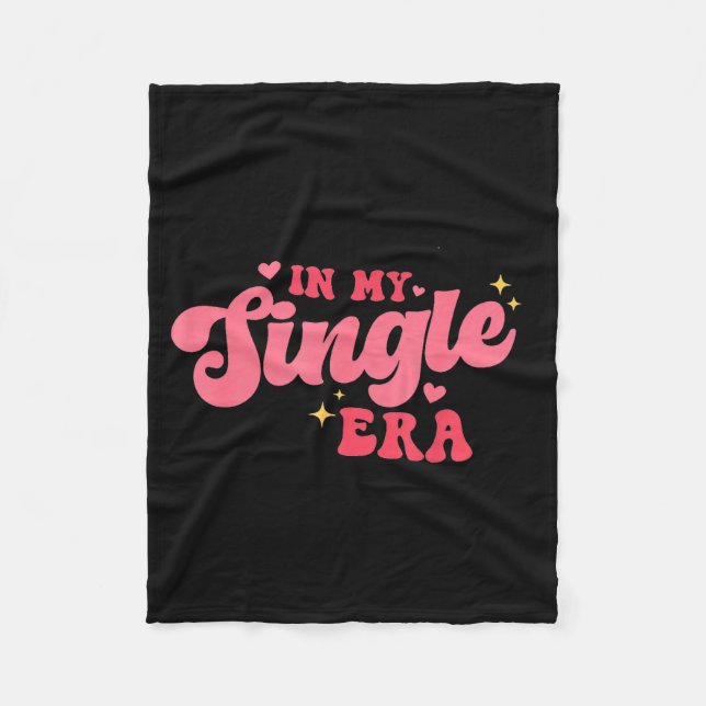 Cobertor De Velo Women Groovy In My Single Era Anti-valentines Divo (Frente)