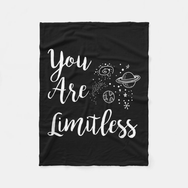 Cobertor De Velo Women You Are Limitless Amazing Motivational  (Frente)