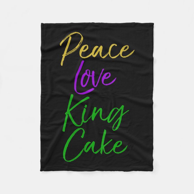 Cobertor De Velo Womens Funny Mardi Gras Gift Party Quote Cute Peac (Frente)