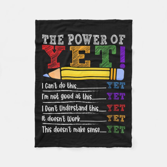 Cobertor De Velo Womens Growth Mindset Teacher Motivational Sitive  (Frente)