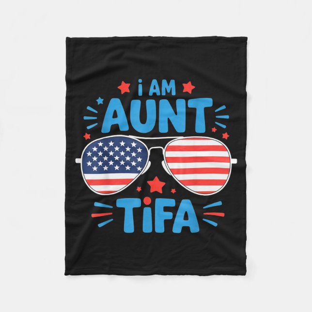 Cobertor De Velo Womens I Am Aunt Tifa Tee  (Frente)