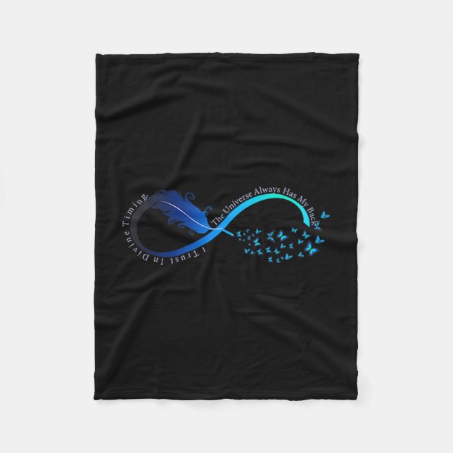 Cobertor De Velo Womens Infinity Symbol Retro Forever Sitivity Moti (Frente)