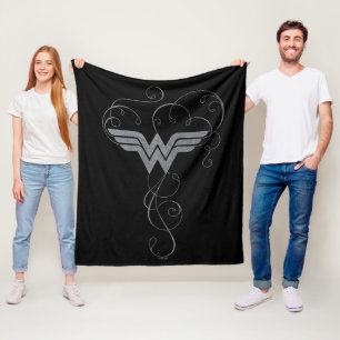 Cobertor De Velo Wonder Woman Beauty Bliss Logo