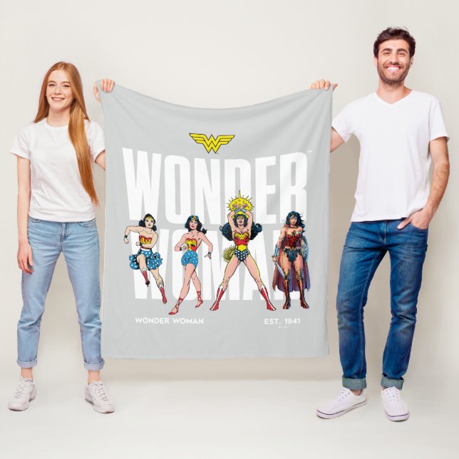 Cobertor De Velo Wonder Woman Legends Forever Graphic (In Situ)