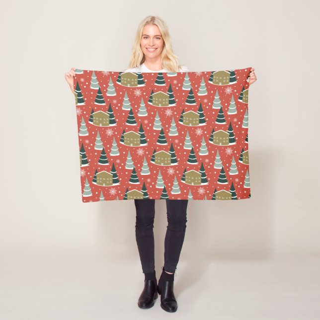 Cobertor De Velo Wonderland de Winter Snowy Pine (In Situ)