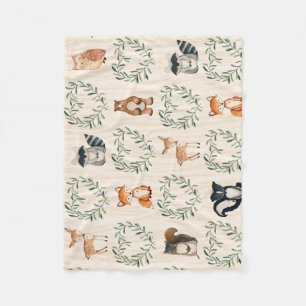 Cobertor De Velo Woodland Baby Forest Animal