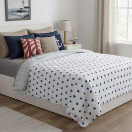 Cobertor De Velo Wool blanket with blue stars, living room throw